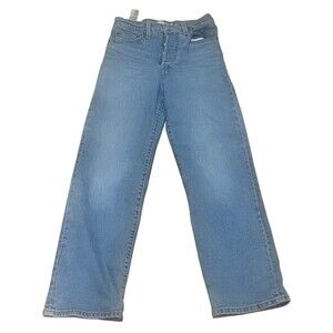 Levi’s Jeans Womens Size 27 Blue Light Wash High Rise Wide-Leg Button Fly
